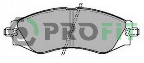 Дискові гальмівні колодки (передні) PROFIT 5000-2049 (фото 1)