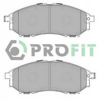 Дисковые тормозные колодки (передние) PROFIT 5000-4177 (фото 1)