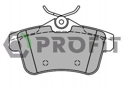 Дисковые тормозные колодки (задние) PROFIT 5000-4224 (фото 1)