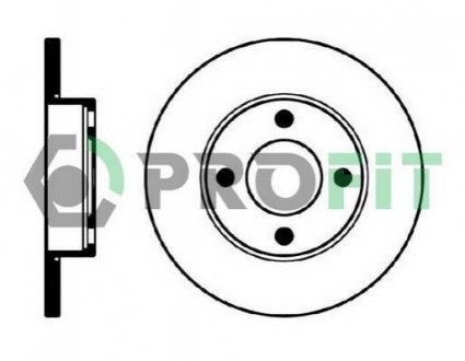 Гальмівний диск (передній) PROFIT 5010-0048 (фото 1)