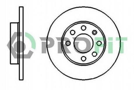 Гальмівний диск (передній) PROFIT 5010-0116 (фото 1)
