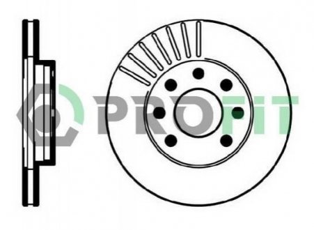 Гальмівний диск (передній) PROFIT 5010-0151 (фото 1)