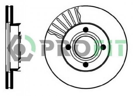 Гальмівний диск (передній) PROFIT 5010-0193 (фото 1)