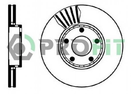 Гальмівний диск (передній) 5010-0320
