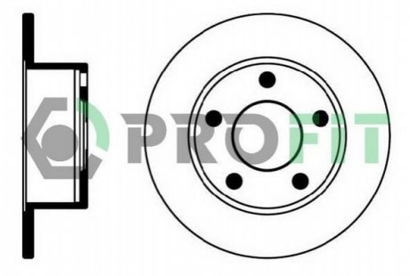 Гальмівний диск (задній) 5010-0321