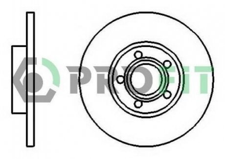 Гальмівний диск (передній) PROFIT 5010-0324 (фото 1)