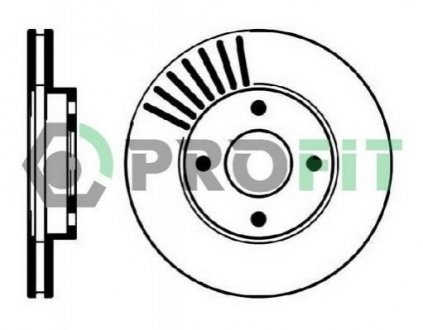 Гальмівний диск (передній) PROFIT 5010-0364 (фото 1)