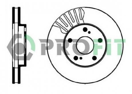 Тормозной диск (передний) PROFIT 5010-0501 (фото 1)