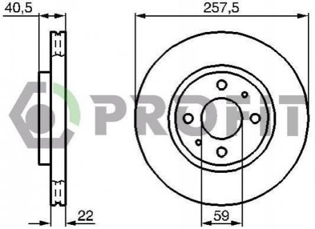 Тормозной диск (передний) 5010-0762