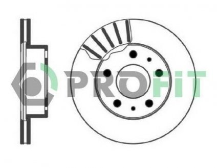 Тормозной диск (передний) PROFIT 5010-0768 (фото 1)