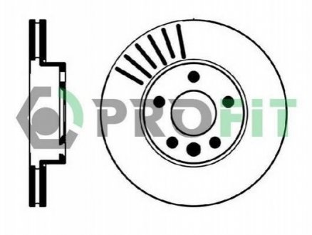 Тормозной диск (передний) PROFIT 5010-0846 (фото 1)