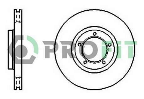 Тормозной диск (передний) 5010-0848