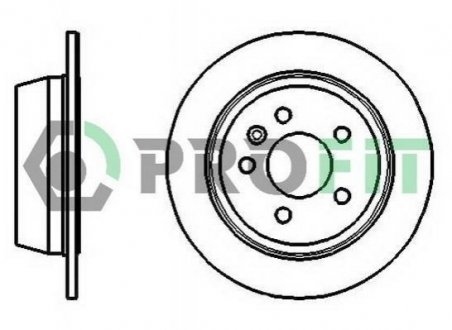 Гальмівний диск (задній) PROFIT 5010-0861 (фото 1)