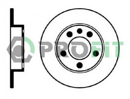 Тормозной диск (задний) PROFIT 5010-0929 (фото 1)