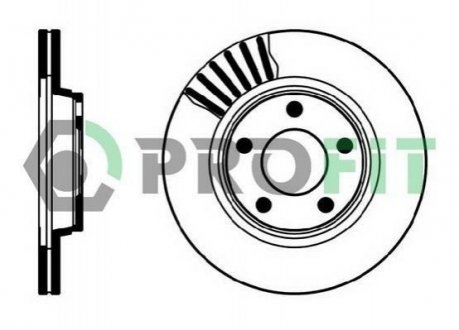Гальмівний диск (передній) PROFIT 5010-1003 (фото 1)