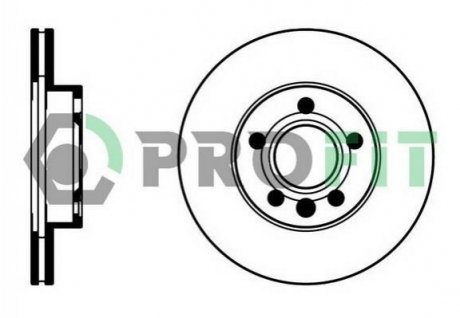 Тормозной диск (передний) PROFIT 5010-1010 (фото 1)