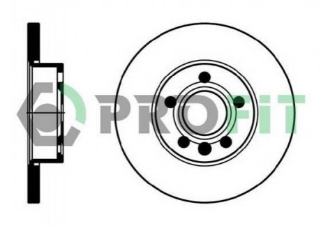 Тормозной диск (передний) PROFIT 5010-1011 (фото 1)