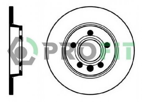 Гальмівний диск (задній) 5010-1012