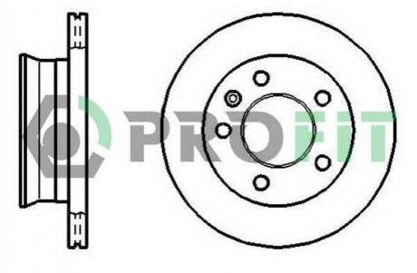 Гальмівний диск (передній) PROFIT 5010-1013 (фото 1)