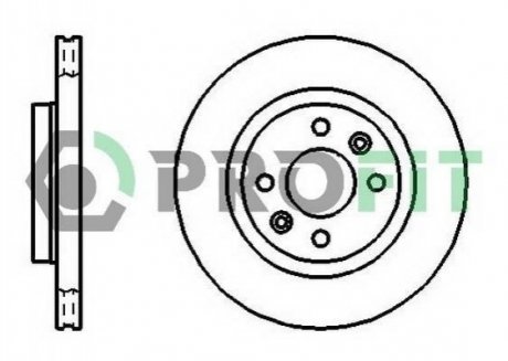 Гальмівний диск (передній) PROFIT 5010-1096 (фото 1)