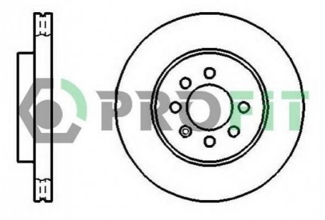 Тормозной диск (передний) PROFIT 5010-1097 (фото 1)