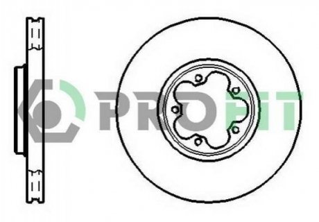 Тормозной диск (передний) PROFIT 5010-1113 (фото 1)