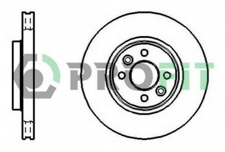 Тормозной диск (передний) 5010-1124