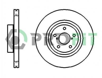 Гальмівний диск (передній) PROFIT 5010-1175 (фото 1)