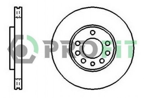 Гальмівний диск (передній) PROFIT 5010-1191 (фото 1)