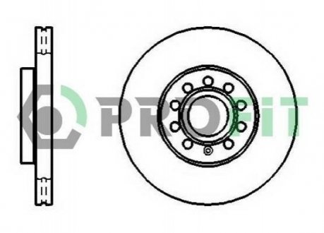 Тормозной диск (передний) PROFIT 5010-1218 (фото 1)