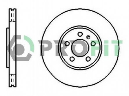 Гальмівний диск (передній) PROFIT 5010-1221 (фото 1)