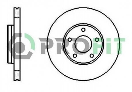 Гальмівний диск (передній) 5010-1222
