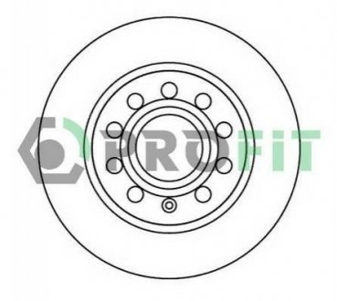 Тормозной диск (задний) PROFIT 5010-1224 (фото 1)
