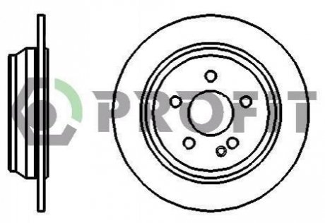 Тормозной диск (задний) PROFIT 5010-1234 (фото 1)