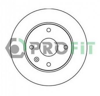 Тормозной диск (передний) PROFIT 5010-1257 (фото 1)