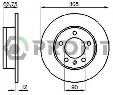 Тормозной диск (задний) 5010-1272