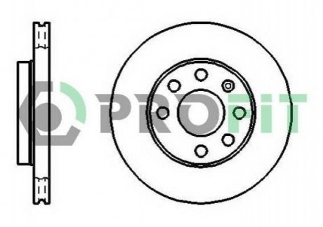 Гальмівний диск (передній) PROFIT 5010-1279 (фото 1)