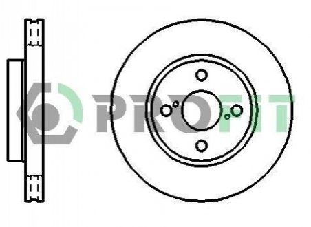 Гальмівний диск (передній) PROFIT 5010-1294 (фото 1)