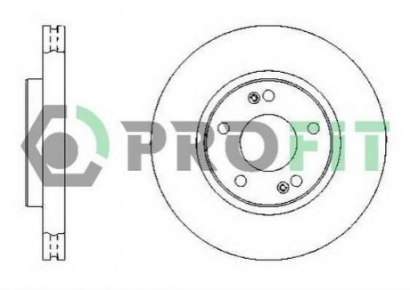 Тормозной диск (передний) PROFIT 5010-1300 (фото 1)