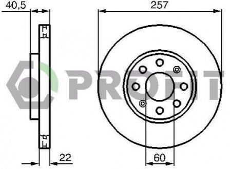 Тормозной диск (передний) 5010-1304