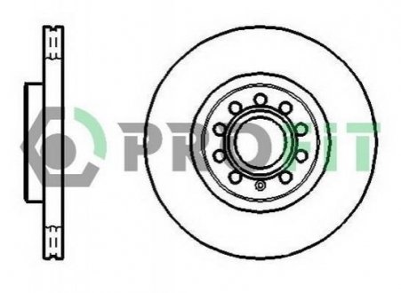 Гальмівний диск (передній) 5010-1305