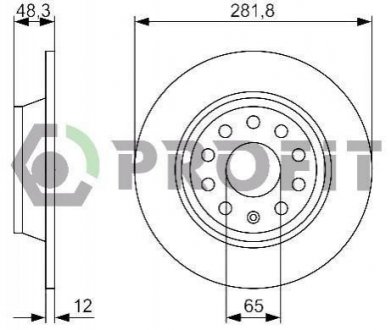 Тормозной диск (задний) 5010-1306
