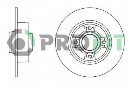 Гальмівний диск (задній) PROFIT 5010-1369 (фото 1)