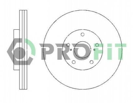 Тормозной диск (передний) PROFIT 5010-1446 (фото 1)