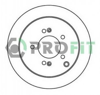 Тормозной диск (задний) PROFIT 5010-1493 (фото 1)
