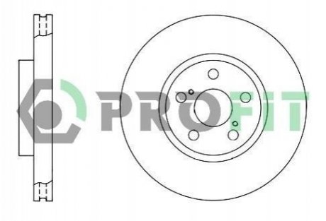 Тормозной диск (передний) PROFIT 5010-1508 (фото 1)