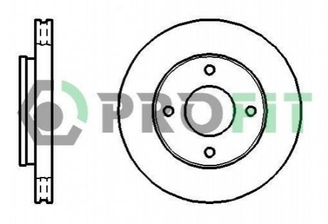 Гальмівний диск (передній) 5010-1621