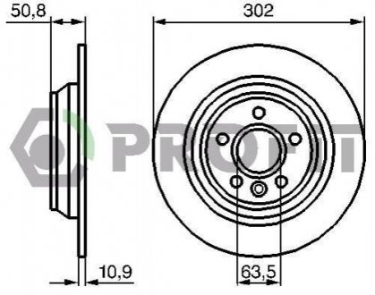 Тормозной диск (передний) 5010-1635