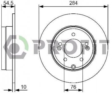 Тормозной диск (задний) 5010-1787