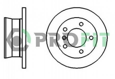 Тормозной диск (задний) PROFIT 5010-2001 (фото 1)